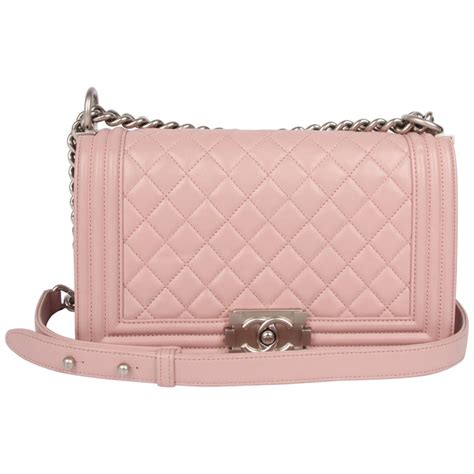 chanel 16k light pink le boy|coco chanel boys bag.